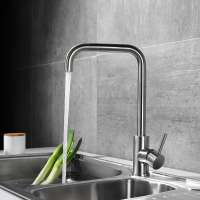 Factory cheap low price SUS stainless steel 304 kitchen mixer in brushed finished