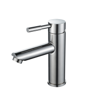 China manufacturer contemporary water saving 304 stainless steel bathroom wash basin faucet