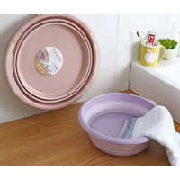 3 Sizes Multi-Purpose Collapsible Wash Basin, Portable Folding Catch Basin with Hanging Hole & Save Storage Space